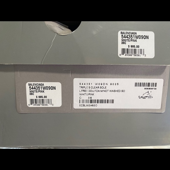 Balenciaga triple S clear sole white/pink - Picture 5 of 5